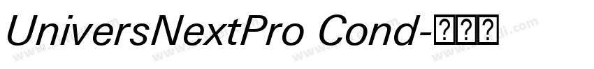UniversNextPro Cond字体转换